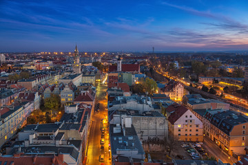 Obraz premium Opole city in Opolskie Voivodeship with old hertiage buildings and wonderful views