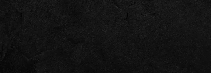 Foto op Aluminium Steen zwarte textuur achtergrond. Donker cement, betonnen grunge. Tegel grijs, marmer patroon, muur zwarte achtergrond leeg voor ontwerp © Ammak
