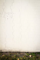 Old white wall