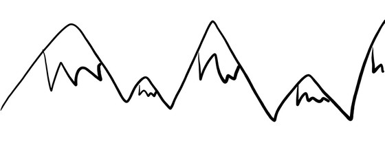 vector illustration of graph