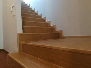 Wooden and elegant steps