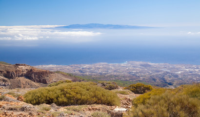 view towards Gran Canaria from Tenerife