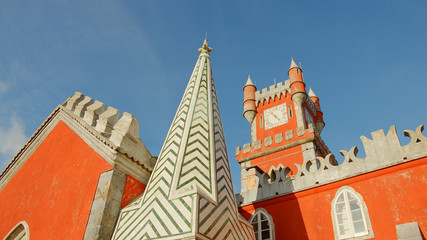 Obraz premium Wonderful castle of Palacio de Pena in Portugal - travel photography