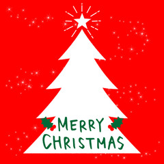 Fototapeta premium Christmas tree design background illustration