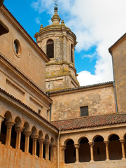 Fototapeta na wymiar Tower of the monastery of Santo Domingo de Silos