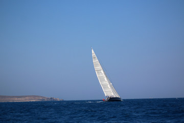 Mykonos island in the Aegean sea, Greece, Cyclades