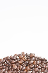 coffee beans is closeup