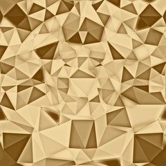 gold triangle mosaic golden polygonal, triangular.