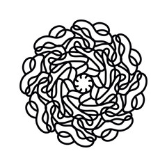 Beautiful mandala pattern. Will serve as a good decoration.