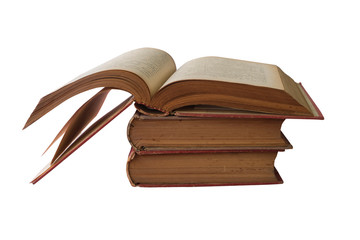 Old Book.Selective focus