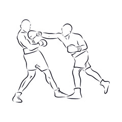 boxing vektor illustration