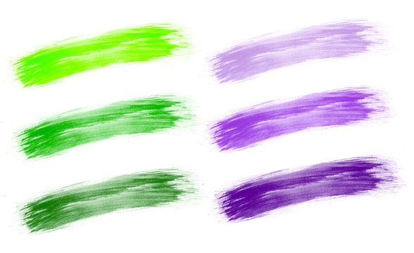 Pinselstrich Farbe isoliert wei&szlig;er Hintergrund