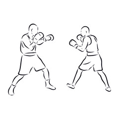 boxing vektor illustration