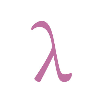 LGBT symbol. Lambda. Abstract concept, icon. Vector illustration on white background.