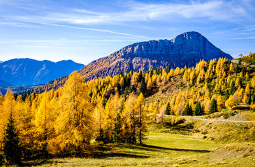 view from the goldeck mountain in austria