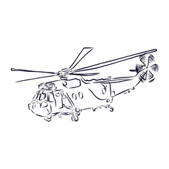 illustration of helicopter