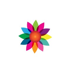 Fototapeta na wymiar flower logo template