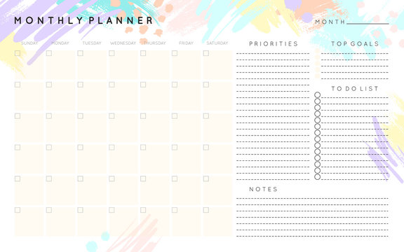 Monthly Planner Images – Browse 218,566 Stock Photos, Vectors, and Video |  Adobe Stock