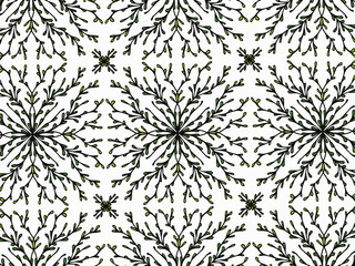 Background, pattern of leaves. Vector lace pattern