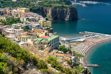 Meta di Sorrento, Naples: the coast at summer - obrazy, fototapety, plakaty