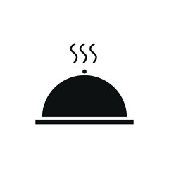 vector food tray symbol icon formed with simple shapes