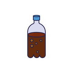 soda bottle drink isolated icon