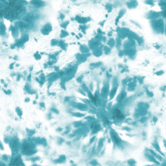 Tie dye shibori seamless pattern. Watercolour abstract texture.