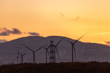 石狩新港　風力発電風車