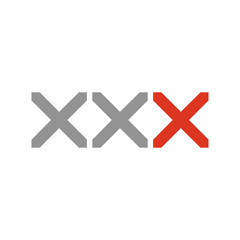 Obraz premium Exit Cross sign element. Red X icon isolated on white background. Simple mark graphic design. Button for vote, decision, web. Symbol of error, check, wrong and stop, failed. Vector illustration