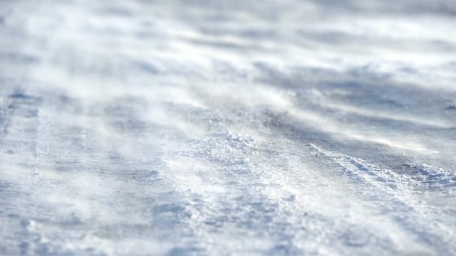 Closer look of the smokes coming out from the icy ground during a winter season in Finland
