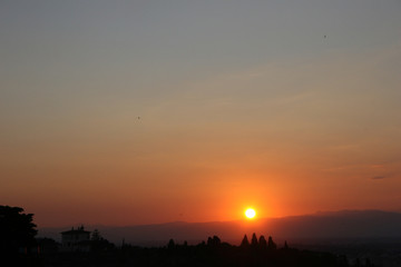Fototapeta premium sunset in Tuscany