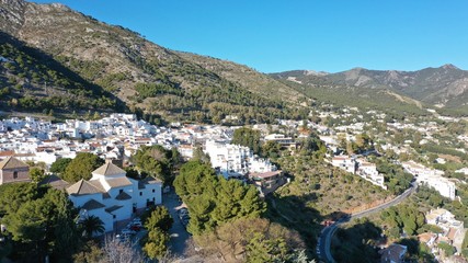 Fototapeta na wymiar Weiße Stadt Andalusien - Mijas