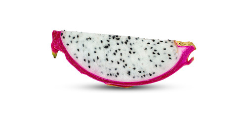 Dragon Fruit isolated on white background.