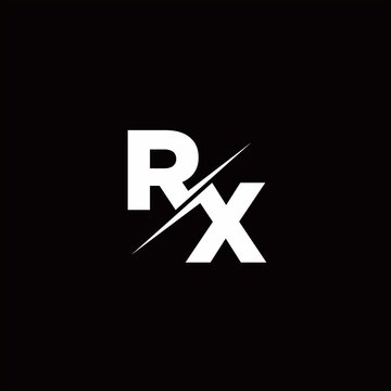 RX Logo Letter Monogram Slash with Modern logo designs template