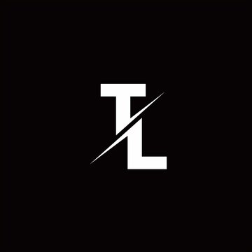 TL Logo Letter Monogram Slash with Modern logo designs template