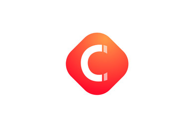 letter C alphabet icon logo shape for business company design