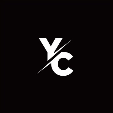YC Logo Letter Monogram Slash with Modern logo designs template