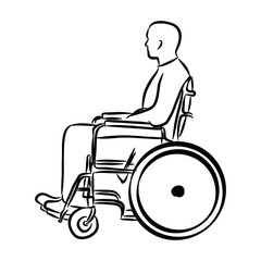 man in wheelchair