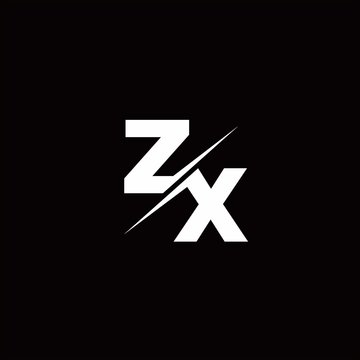 ZX Logo Letter Monogram Slash with Modern logo designs template