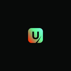 Initial Letter u Logo Template Design