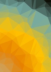 dutch Color Abstract trianglify Generative Art background illustration