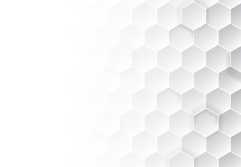 Stoffe zum Nähen Honeycomb grey background. Vector illustration for card or poster