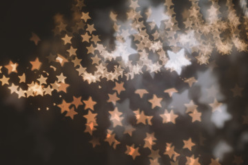 Abstract of delightful bokeh. Merry Christmas and happy holidays concept background.