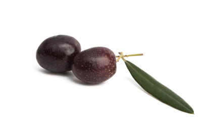 black olives isolated