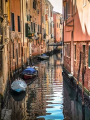 Foto op Aluminium gondels in Venetië © davy_and_the_world