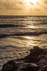 Sunrise in the Caribbean Sea, Isla Mujeres, Mexico