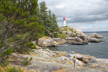 Kanada, Point Atkinson Lighthouse in West Vancouver, BC