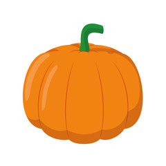 Vector illustration of a funny pumpkin in cartoon style.