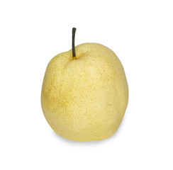 nashi pear isolated on white background