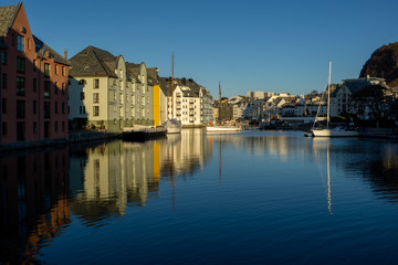 Norwegen Herbsz Alesund